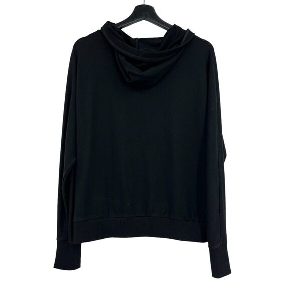 Cutter & Buck Sweatshirt medium womens black thin hooded pocket pullover - Picture 2 of 10